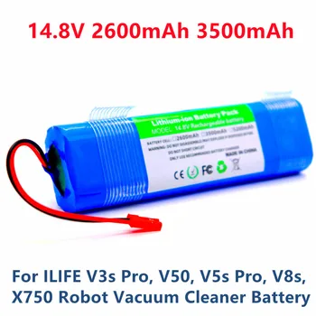 Novo 14.8 V 2600mAh Bateria Recarregável para o ILIFE v3s do Pro, V50, V5s Pro, V8, X750, Para ZACO V3, V40, V5s Pro, V5x Robô Bateria
