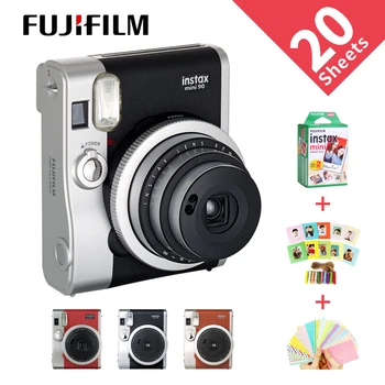 Fujifilm Genuíno Instax Mini 90 filmes de câmara Quente da Venda nova foto instantânea 2 Cores preto marrom