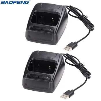2PCS Baofeng Adaptador USB Carregador de Duas Vias de Rádio Walkie-Talkie BF-888s de Carga USB dock Para Baofeng 888 Baofeng 888s Acessórios