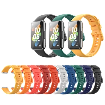 Laço ajustável Banda de Esportes para Smart Relógio de Pulseira de Silicone para HuaweiBand 7 Suor Bracelete Pulseira de Cinto