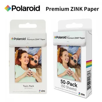 Polaroid Instax 2x3 Polegadas Premium ZINK, Filme, Papel Fotográfico TWIN PACK 20/50 Folhas do Snap Toque Z2300 SocialMatic Instantâneas Impressora
