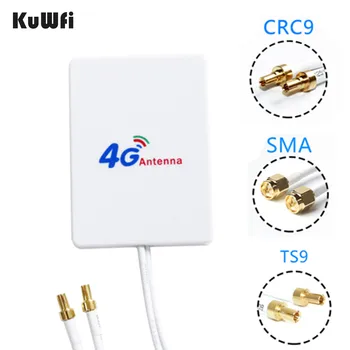 KuWfi 3G/4G LTE Antena 4G antena Externa Com Cabo de 3 m para Huawei ZTE 4G LTE Modem / Router Aérea com TS9/ CRC9/ SMA Ligar