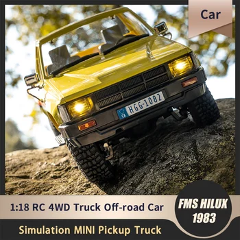 NOVO FMS HILUX 1983 1:18 RC Controle Remoto Elétricos 4WD Simulação MINI Caminhão Fora-de-estrada Carro Modelo de Rastreador de Brinquedos Presentes