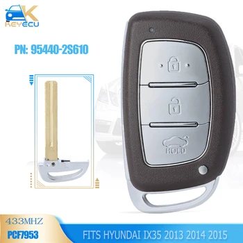KEYECU 95440-2S610 433MHz PCF7953 Chip Smart Remote Chave do Carro Fob 3 Botão para Hyundai IX35 2013 2014 2015