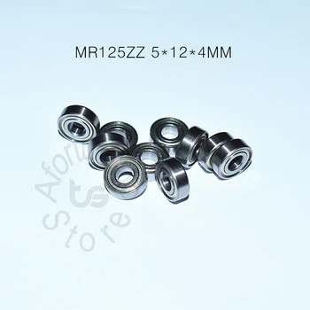 MR125ZZ 5*12*4(mm) 10piece frete grátis ABEC-5 de rolamento de Metal Selado em Miniatura Mini Rolamento MR125 MR125ZZ chrome rolamentos de aço