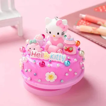 Novo Sanrio Hello Kitty Cinnamoroll Diy Caixa De Música Infantil Artesanais Presente De Aniversário Educativos Brinquedos De Natal Saco De Material De