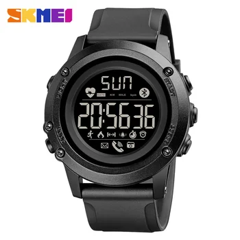 SKMEI Homens Smartwatch 2020 a Taxa de Coração 3D Pedômetro de Fitness Tracker Homens Esporte Wacthes gratuitamente Bluetooth Smart relógio de Pulso 1671