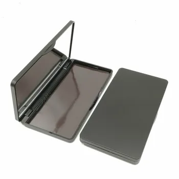 1pcs preto Fosco Vazio Magnético Cosméticos Sombra Paleta de Blush DIY Caixa de Maquiagem de Armazenamento de Maquiagem Dispensação de Caixa