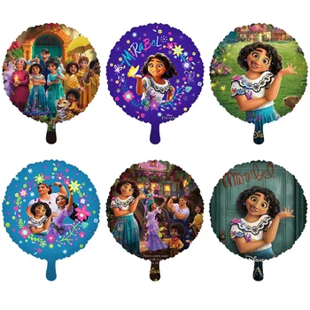 1/5/10pcs Disney Encanto Balões de desenhos animados 18inch Rodada Coração a Folha de Balão Mirabel Festa de Aniversário, Decoração Disney Kids Brinquedos Globos