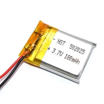 502025 Polímero Bateria Recarregável de Lítio de 3,7 v 200mah Fone de ouvido Gravador de Voz Lâmpadas de LED Bateria de Li-po