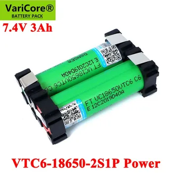 VariCore 5V/7.4 V 18650 VTC6 2S1P 3000mAh 20 ampères sem fios chave de Fenda baterias DIY solda bateria
