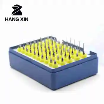 HANGXIN 50pcs de Carboneto de Tungstênio PCB Gravura Broca Kit CNC Router de Madeira de Ferramenta de Corte de Metal de 0,5 mm 0,6 mm 0,7 mm 0,8 mm 0,9 mm