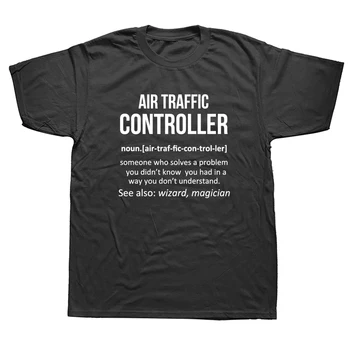 Controlador de Tráfego aéreo Definição de Substantivo T-Shirt Novidade Funny T-shirt Mens Roupas de Manga Curta, Camisetas Piloto Tops Tees