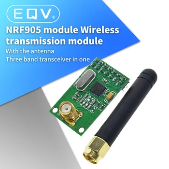 NRF905 Transceptor sem Fio Módulo Transmissor sem Fio Receptor Conselho NF905SE Com Antena FSK GMSK 433 868 915 MHz