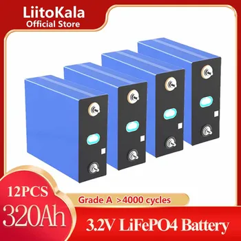12PCS LiitoKala CATL 3.2 V 310AH 320AH grau A bateria lifepo4 RV bateria RV e armazenamento de Energia Solar, sistema da UE NOS livre de impostos