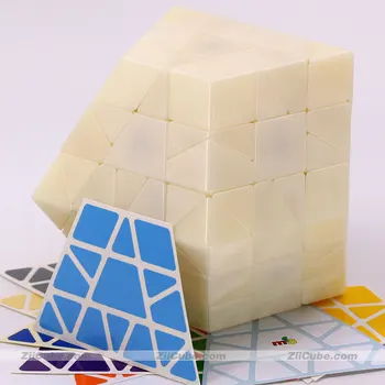 mf8 Trapézio Dodecaedro Cubo Padrão DodeRhombus Off Set 12 lados do Cubo Mágico Profissional Torção Sabedoria de ensino de Quebra-cabeça