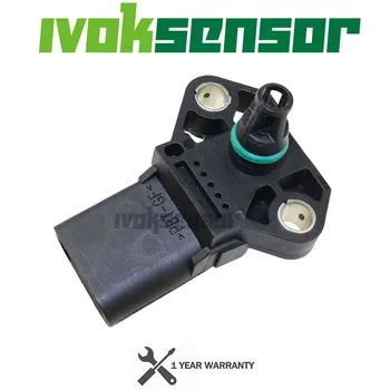 Pressão do tubo Sensor MAP Turbo Boost 3 Bar Para AUDI A2 A3 A4 A5 VW Golf Jetta Seat Toledo Skoda Fabta 038906051C 0281002401