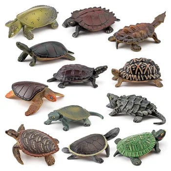 Simulação Oceano Réptil Animal De Tartarugas Marinhas Série Modelo Em Miniatura Em Figuras De Ação, Estatueta De Coleta De Cognição Criatividade Brinquedos