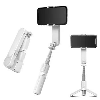 L09 Cardan Estabilizador Com Bluetooth compatível a Luz de Preenchimento Telescópica Selfie Vara Multi-função de gravação de Vídeo Tripé