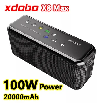 XDOBO X8 Max 100W Alta potência sem Fio Bluetooth alto-Falantes de Som do Jogo TWS 3D Subwoofer Estéreo Portátil Exterior Impermeável Boombox