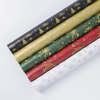 50*71cm de Natal de Papel de Embrulho de Casamento Verde, a Decoração de Envoltório do Presente Artware Ofício de Embalagem de Papel Vegetal Papel de Origami de Papel