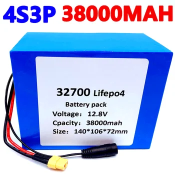 2021 32700 Lifepo4 Bateria 4S3P DE 12,8 V 38Ah 4S 40A 100A Equilibrada BMS para Barco Elétrico e Ininterrupta Fonte de Alimentação 12V