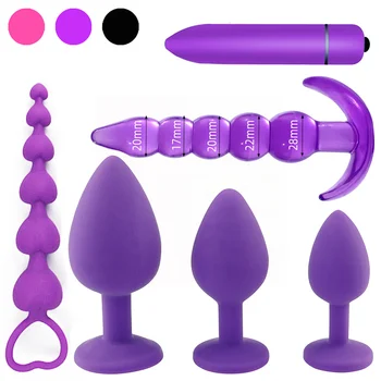 Silicone Plug Anal Pequeno Tamanho Plug anal Forma de T Dia do sexo Masculino Adulto Engraçado Brinquedos Brinquedos Sexuais Vibrador Anal Treinador Para Casais E64W