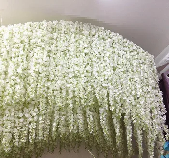 110 Grande Gatsby, Casa de Festa Flor de Jardim Decoation Elegante Artificial de Seda Flor Wisteria Vinha a Decoração do Casamento