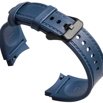 20mm, Sem Lacunas Bracelete de Couro para Samsung Galaxy Watch 4 40mm 44mm de Silicone de Esportes de Faixa de Relógio para o Galaxy Watch 4 Clássico 42 46mm