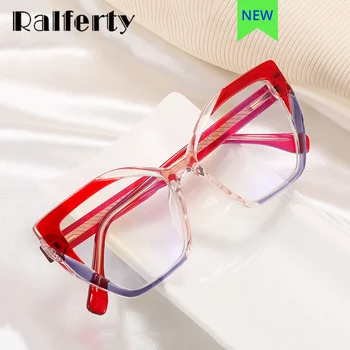 Ralferty TR90 Colorida do Olho de Gato Mulheres, os Óculos de Armação de 2022, a Tendência Anti Blue Ray Óculos de Proteção Óculos de Armação Feminina