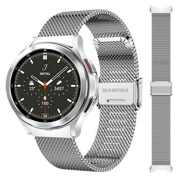 Sem Lacunas Milanese, Alça para Samsung Galaxy Watch 5/4 40mm 44mm de Malha de Aço Inoxidável, Bracelete de Relógio de 4 Clássico 42mm 46mm Banda