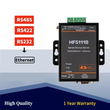 HF5111B Servidor Serial RJ45 RS232 RS485, RS422 3 em 1 Porta Serial para Ethernet Conversor Livre do Dispositivo de TREINAMENTO de Grau Industrial 5111B