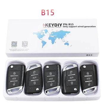 5pcs Universal KEYDIY KD B15 Controle Remoto B-Série para o KD-X2 KD900 URG200 KD900+ KD MINI programador chave 3 Botões com pin