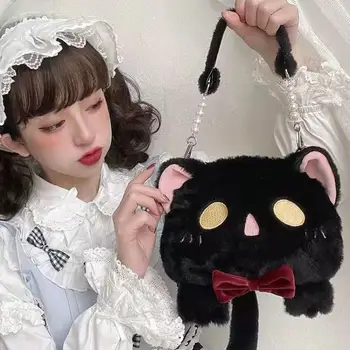 Nova Moda Lolita Jk Estilo Luxuoso do Saco para as Meninas Kawaii Kitty Anime Bolsas Bonito Gato de Pelúcia Mochila de Aniversário, Presente de Natal