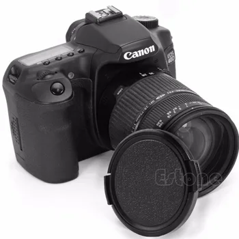 1 PC Preto 49mm Snap em Frente a Tampa da Lente para Nikon Canon Pentax Sony DSLR SLR Câmera DC