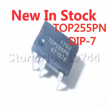 5PCS/MONTE TOP255PN TOP255P TOP255 DIP-7 offline interruptor integrado IC chip Em Estoque NOVO e original IC