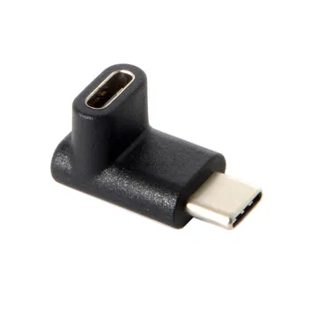 CYSM de 90 Graus para Baixo ou para Cima em Ângulo Reversível Tipo-C USB 3.1 Macho para Fêmea Adaptador de Extensão para Telefone e e-Portátil
