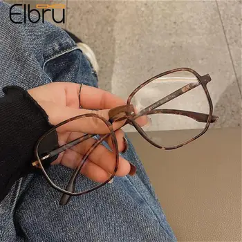Elbru 0-1.0-1.5-2.0 A-6.0 Terminado Miopia Óculos Homens Mulheres Menos Transparente Óculos Anti Luz Azul Míope Óculos