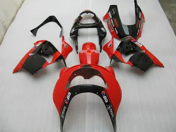ABS plástico Carenagem integral kits de ajuste para a Kawasaki ZX-9R 1998 1999 NINJA zx9r 98 99 vermelho preto carroçaria carenagens conjunto KH39