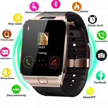 Homens Inteligentes Assistir DZ09 Xiaomi Conjunta Homens Smartwatch da Tela de Toque do Esporte Fitness Relógios Para Android Sim Cartão da Câmera MI Smart Watch