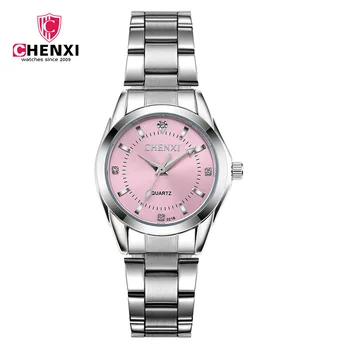 2020 CHENXI Assistir a Mulher de Marca de Luxo Strass Mulheres Relógios de Aço Inoxidável de Moda para Senhoras Relógio de Quartzo Mulheres relógio Relógio