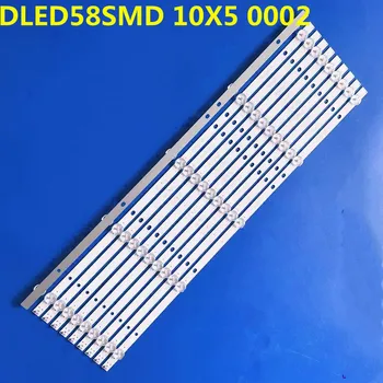 10PCS Retroiluminação LED strip 5lamps DLED58SMD 10X5 0002 Para 58A06 B58u CV580U2-T01 V553 B58U