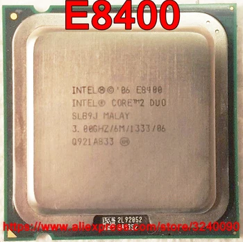rápido a nave Original CPU Intel Core 2 Duo E8400 Processador de 3.0 GHz 6M 1333 Dual-Core, Socket 775 frete grátis vender E8500 E8600