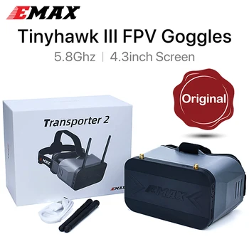 EMAX Tinyhawk 3 FPV Óculos de Transporter 2 5.8 Ghz, Tela de 4,3 polegadas para o Racing Drone Quadcopter Peças de Reposição e Acessórios