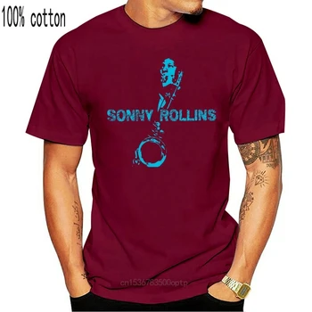 Sonny Rollins T-Shirt Legal O Gráfico De Impressão Preto Retro Jazz Banda De Música Tee 4 062 De Impressão De T-Shirts Homens