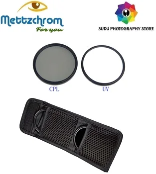 Para Canon 50mm 1.8 STM lente UV CPL Filtro kit com saco de 49mm UV CPL kit de Filtro de Mettzchrom