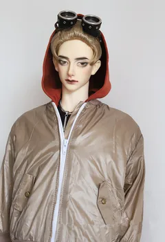 BJD boneca roupas 1/3 1/4 SD17 Tio tamanho jaqueta casaco jaqueta motorizado hoodie (tampa removível) boneca acessórios