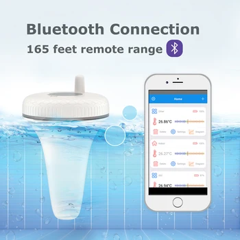INKBIRD SII-P01B Bluetooth IPX7 Termômetro Impermeável Piscina Flutuante Termômetro Distante de Monitoramento no Telefone Usos Múltiplos