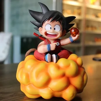 O Anime Dragon Ball Figura Son Goku Na Nuvem Figuras Rei Macaco Ação Estatueta Modelo De Ornamentos Coleção Kawaii Crianças Brinquedos De Presente