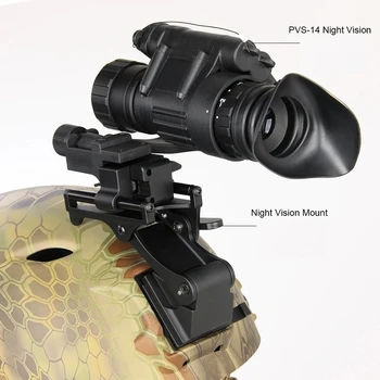 PVS-14 Digital de Visão Noturna Âmbito Monocular Óculos de Infravermelhos IR 200M Riflescope montado na Cabeça com a Montagem da Visão da Noite Rifle Scope